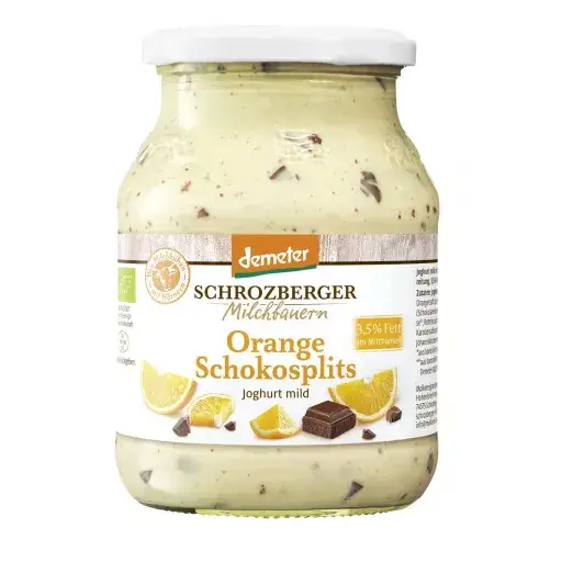 Saisonjoghurt Orange Schokosplits