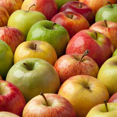 Äpfel wechselnde Sorte