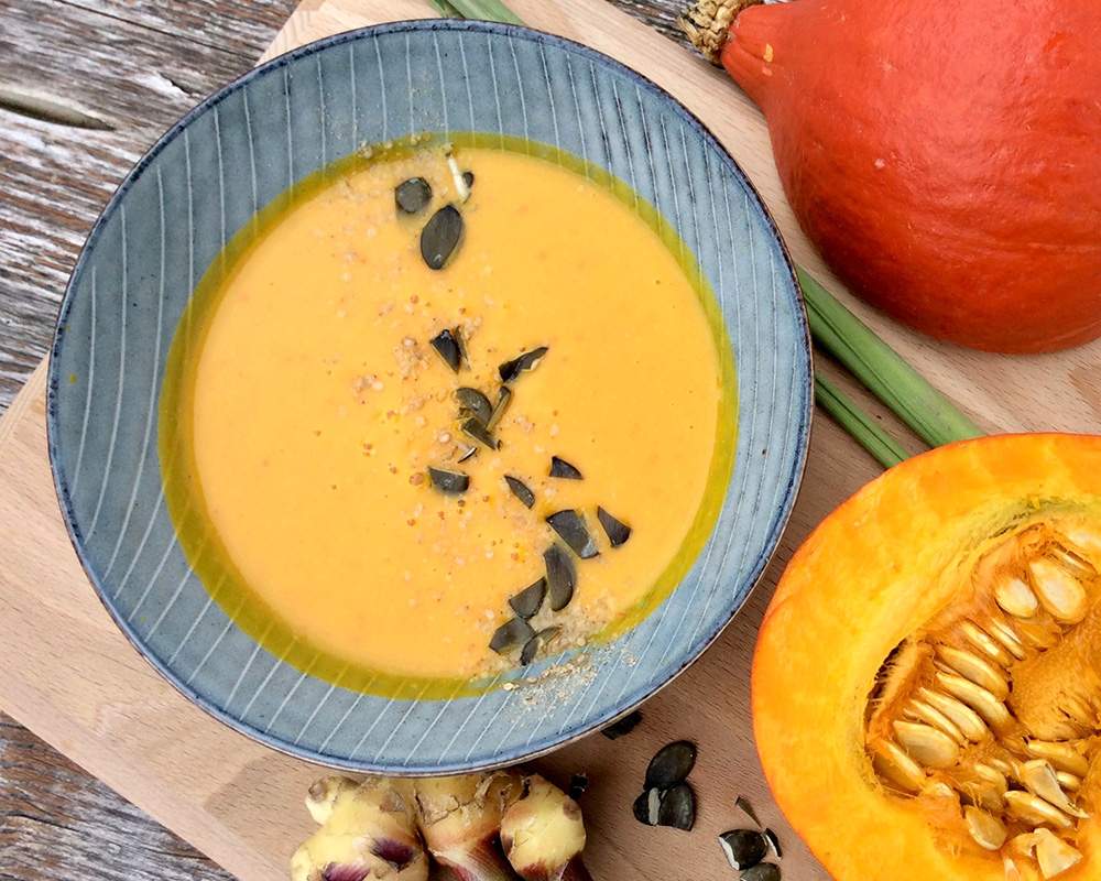 Asiatische Kürbissuppe