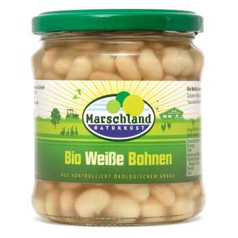 Weiße Bohnen im Glas