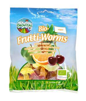 Frutti-Worms ohne Gelatine