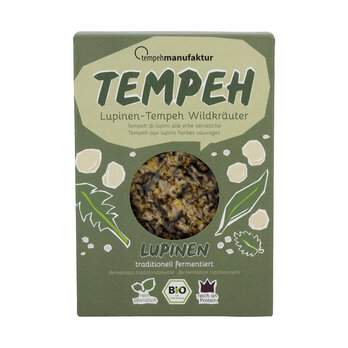 Lupinen Tempeh Wildkräuter