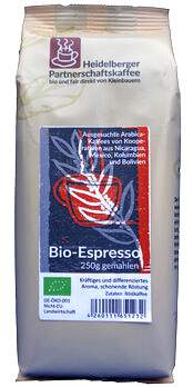 Espresso Nicaragua gemahlen