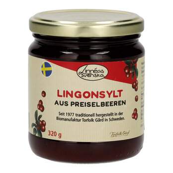 Lingonsylt aus Preiselbeeren