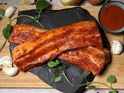 Schweinebauch mariniert