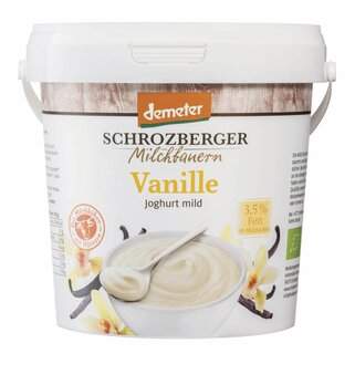 Joghurt Vanille im Eimer