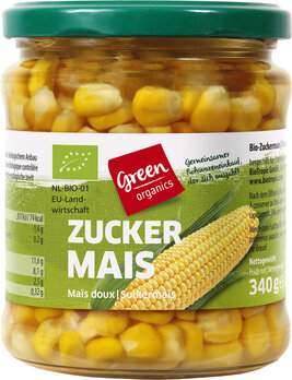 Zuckermais im Glas