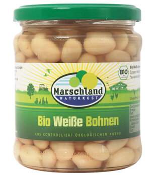Weiße Bohnen im Glas