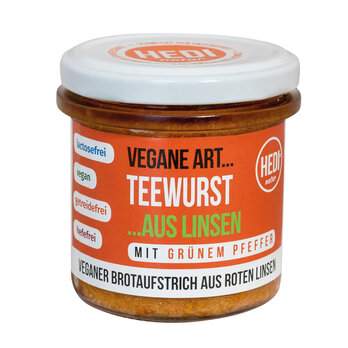 Vegane Art...Teewurst mit grünem Pfeffer