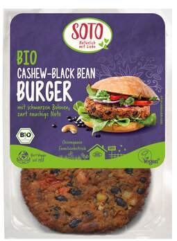 Burger Cashew Black Bean 2 Stk.