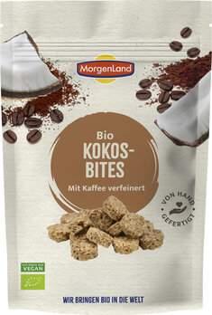 Kokos Bites Kaffee