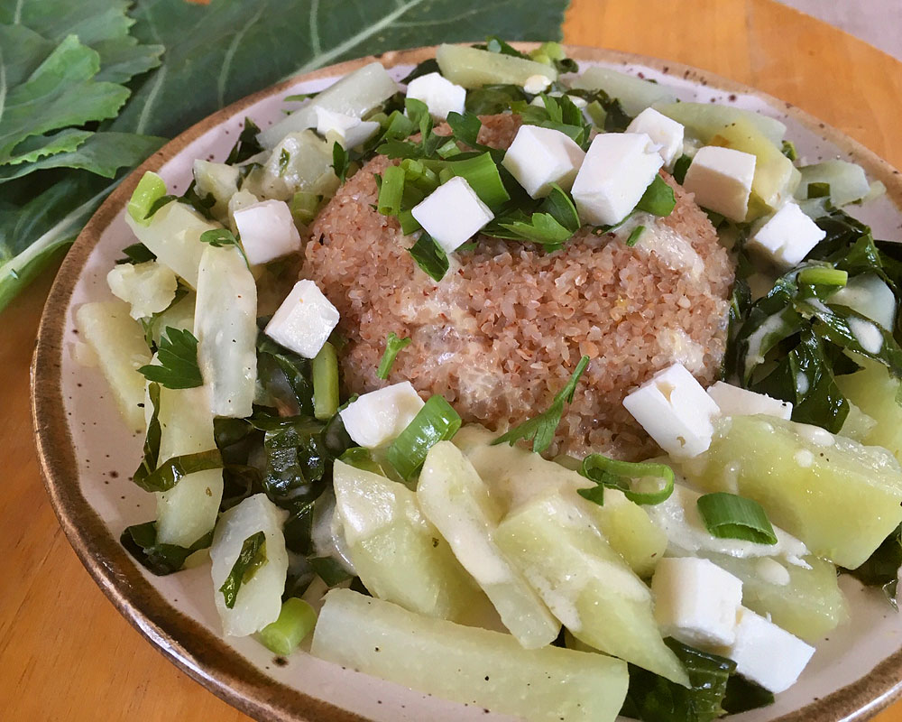 Bulgur mit Kohlrabigemüse