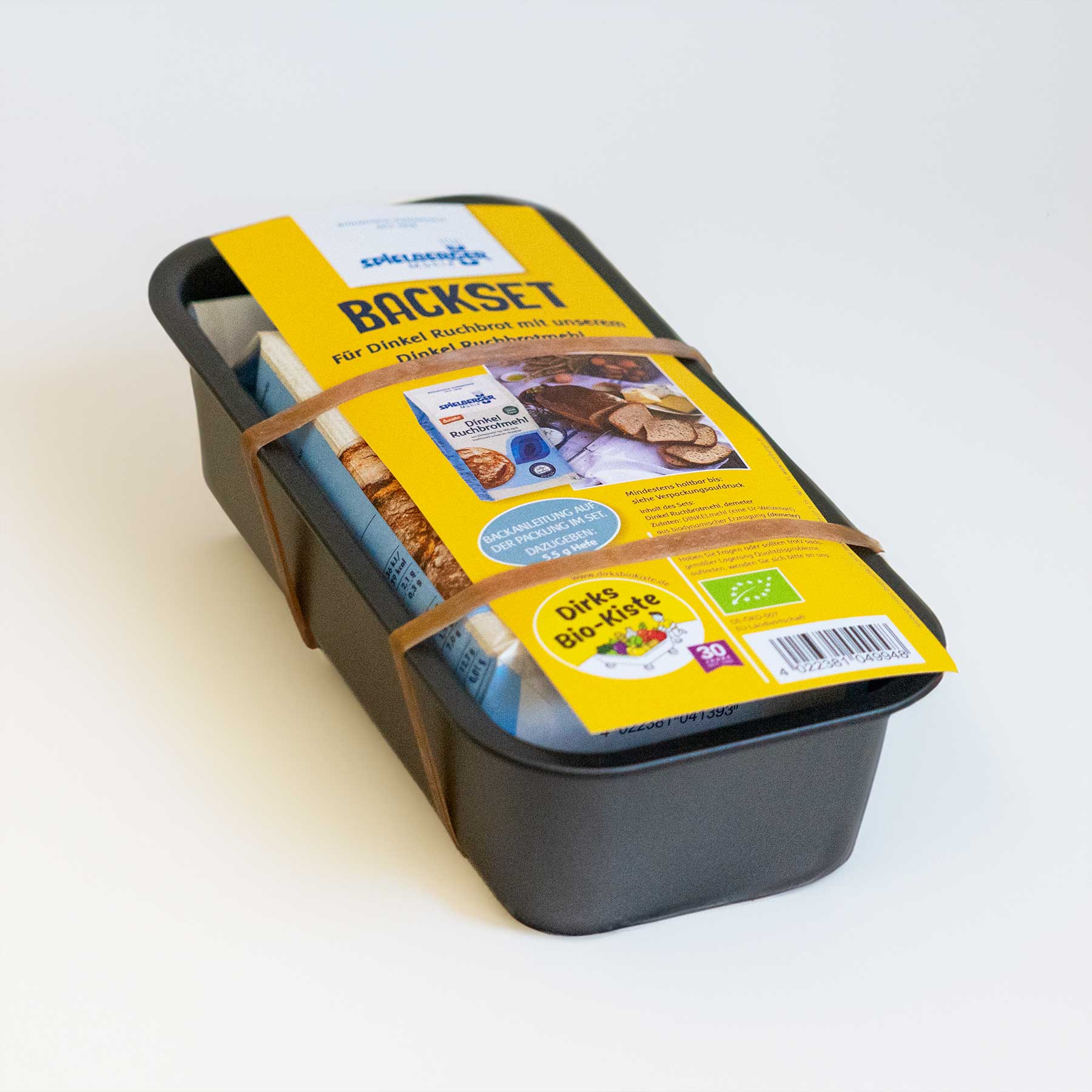 Backset - Dinkel Ruchbrotmehl plus Backform